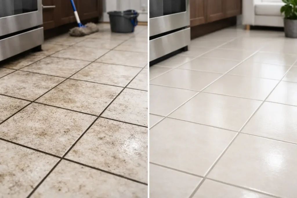 Before and After Deep Cleaning Results