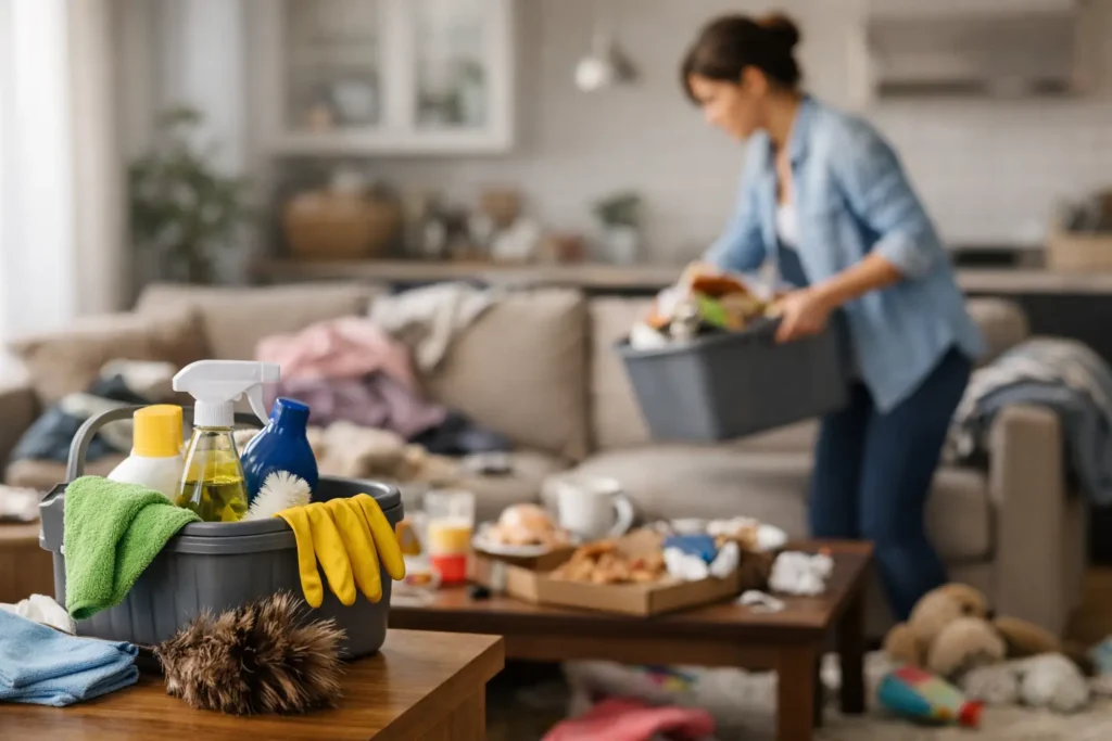 How to Tackle Cleaning a Messy House