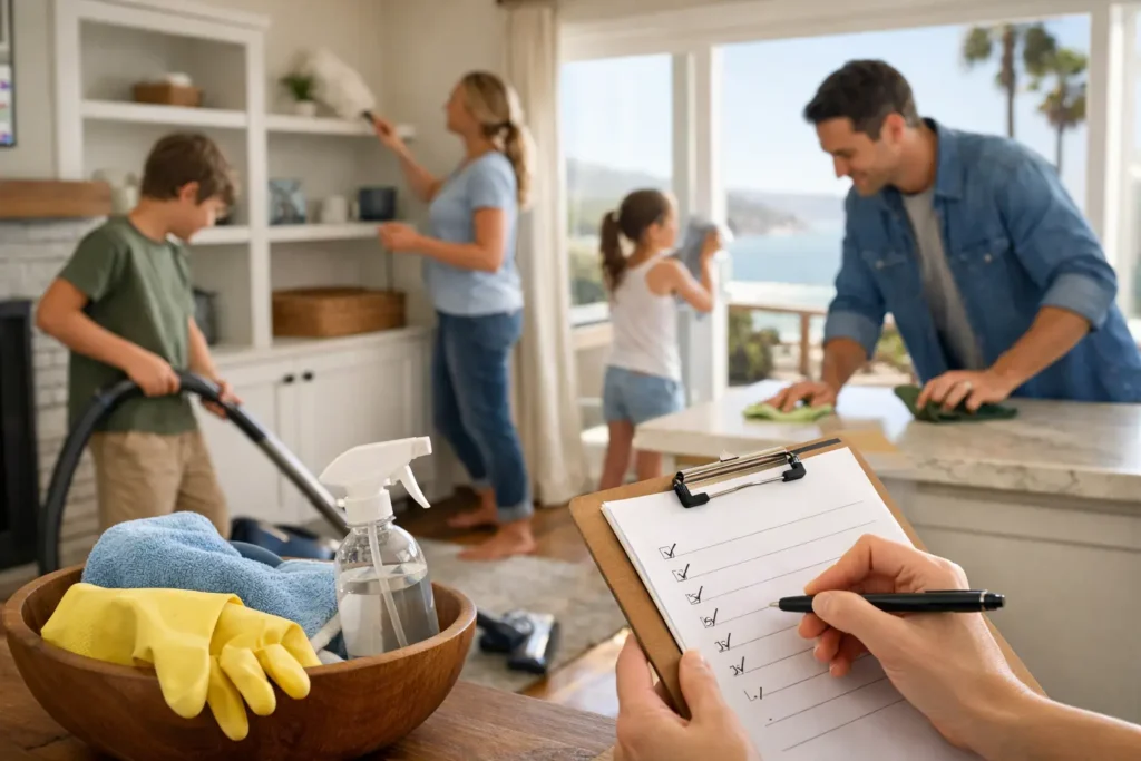 Weekly Cleaning Schedule for Families
