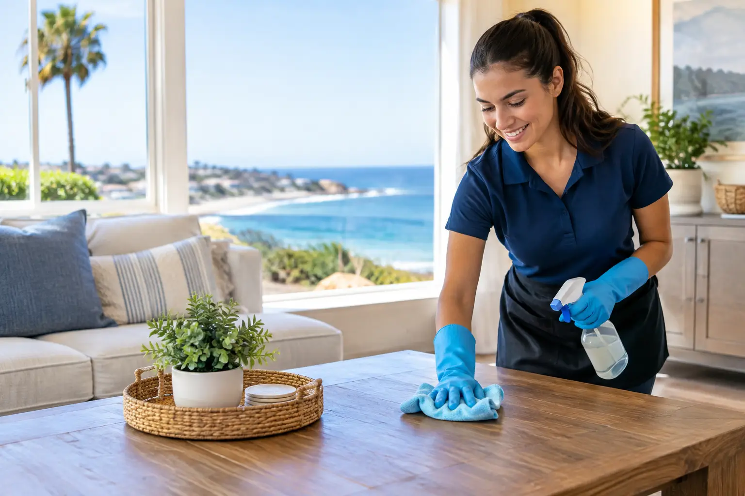 Professional home cleaning service for local families